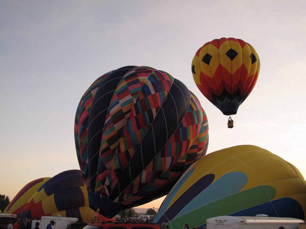 Balloons filling up