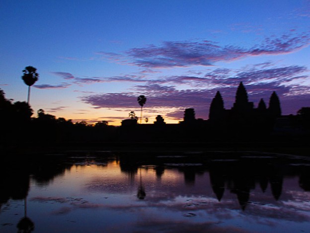 Early sunrise at Angkor Wat