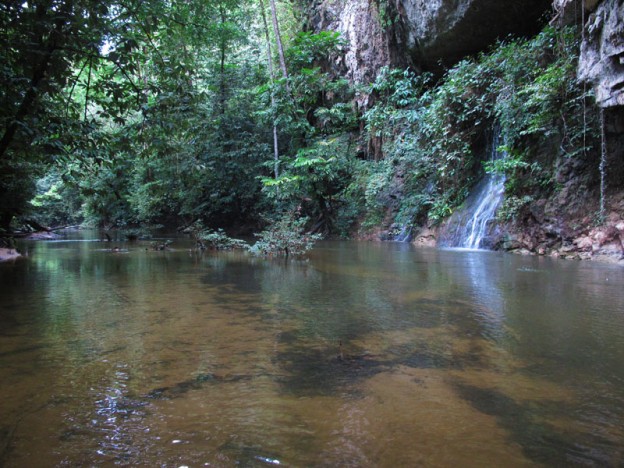 Waterfall, Mulu Caves, Borneo