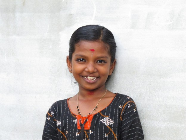 Sandra, the Precocious Daughter of My Host in Kerala, India