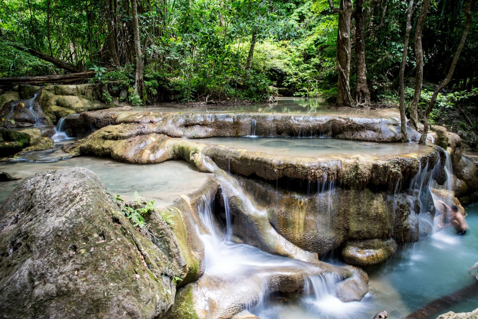 Erawan Falls, last mid level