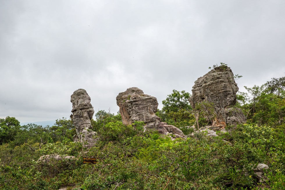 Rock formations around the park