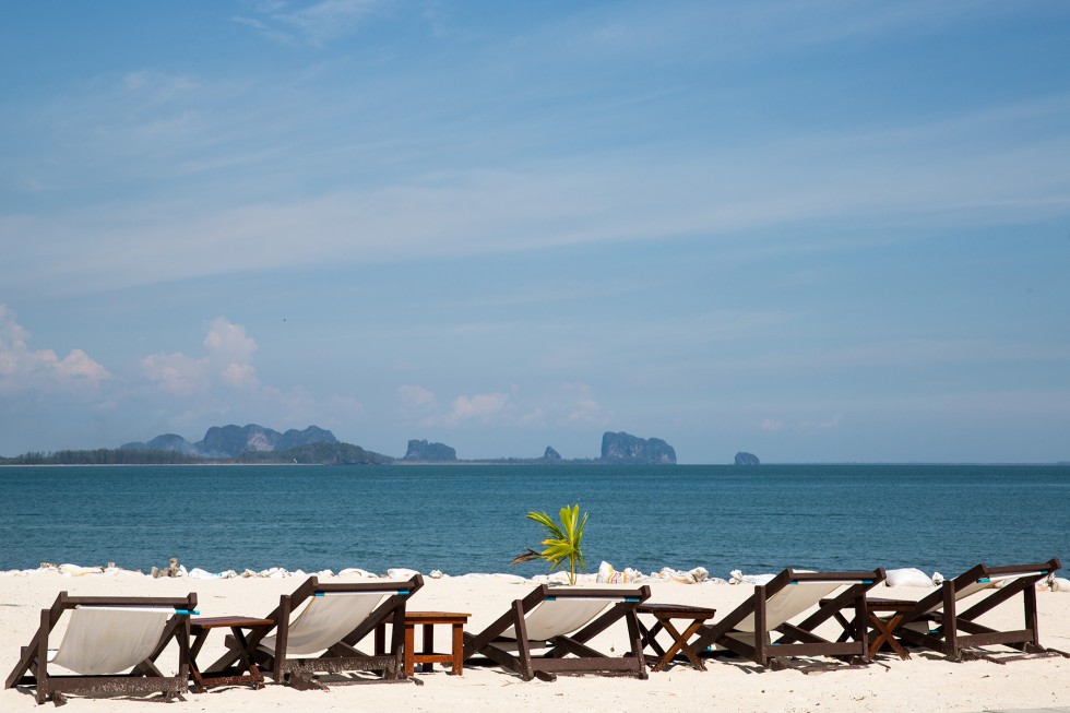 Koh Mook beach chairs