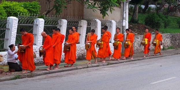 Monks Alms Procession, Luang Prabang, Laos