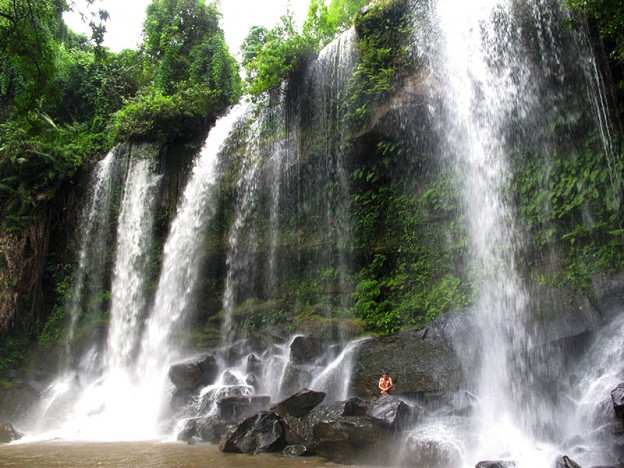 Phnom Kulen Waterfall, outside Siem Reap, Cambodia