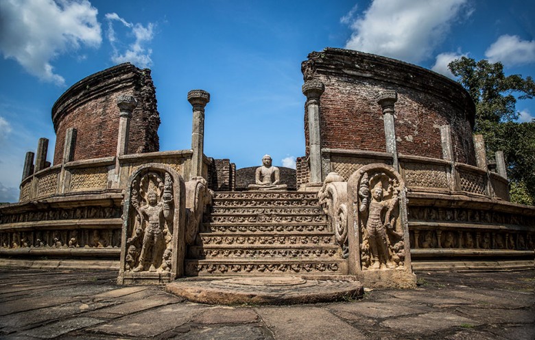 Dagoba ruins, Polonnaruwa, Sri Lanka